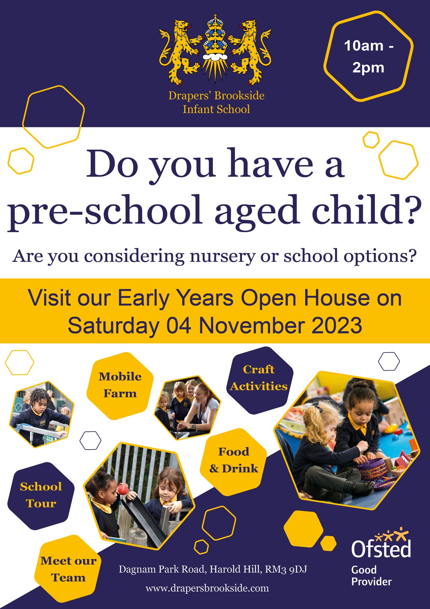 Poster Brookside Early Years Open House